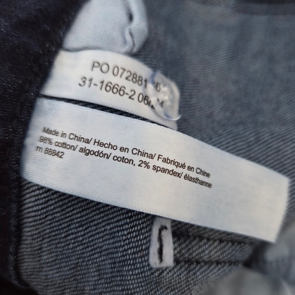 ELOQUII Jeans Wide Leg Dark Wash Denim Size 20 Cropped Pocket Front - Picture 5 of 6